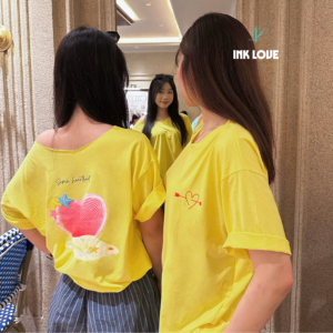 Áo thun basic nữ couple trẻ trung năng động