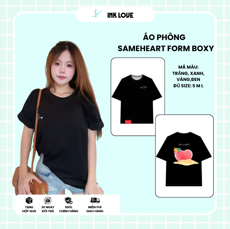 phối đồ với áo thun form rộng nữ